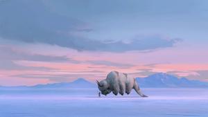 Aang and Toph Prepare to Unleash Their Powerful Bending avatar the last airbender wallpaper
