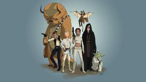 Aang And Yoda, Two Legendary Jedi Masters avatar the last airbender wallpaper