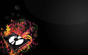 Abstract Disco Music Theme Wallpaper