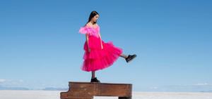 Actress and singer Olivia Rodrigo in her music video for the song 'driver's license' olivia rodrigo wallpaper