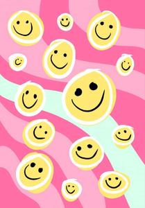 Add a Preppy Smiley Face and Positive Vibes to Your Home Decor preppy smiley face wallpaper