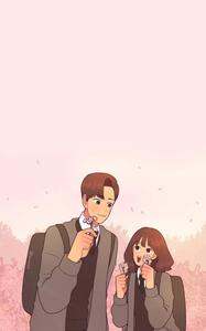 Adorable Aesthetic Anime Couple aesthetic couple anime wallpaper