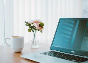Adorable Aesthetic Laptop Setup cute laptop wallpaper