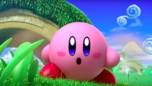 Adorable Pink Kirby Exploring The World kirby wallpaper