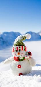 Adorable Snowman Winter iPhone winter iphone wallpaper