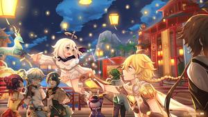 Adventure Spellcasters -- Join the Puzzle-Solving Adventure of Genshin Impact genshin impact wallpaper