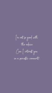 Advice Text Dark Pastel Purple pastel purple wallpaper