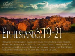 Aesthetic Bible Verse Ephesians 5:19 21 aesthetic bible verse wallpaper