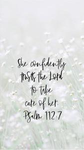 Aesthetic Bible Verse Psalms 112:7 aesthetic bible verse wallpaper