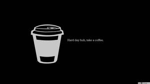 Aesthetic Black Coffee Cup cute black wallpaper