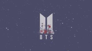 Aesthetic BTS Laptop Logo Wallpaper