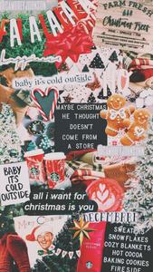Aesthetic Christmas IPhone Collage christmas iphone wallpaper