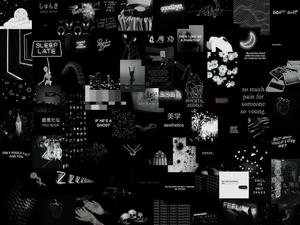 Aesthetic Collage Background Wallpaper