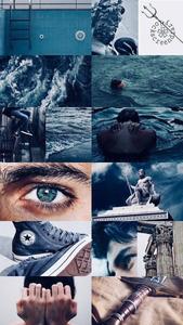 Aesthetic Collage Boy And Ocean aesthetic collage wallpaper
