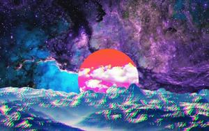 Aesthetic Computer 4k Red Moon Psychedelic aesthetic computer 4k wallpaper