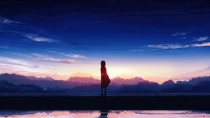Aesthetic Computer 4k Woman Looking Horizon aesthetic computer 4k wallpaper