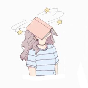 Aesthetic Drawing Of Girl With Book aesthetic drawings wallpaper