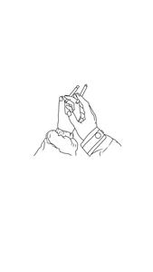 Aesthetic Drawing Of Hands With Cigarettes aesthetic drawings wallpaper