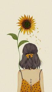 Aesthetic Drawing Sunflower Girl aesthetic drawings wallpaper