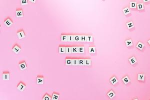 Aesthetic Girly Feminist Scrabble aesthetic girly wallpaper
