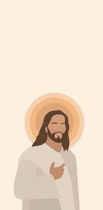 Aesthetic Jesus is here to gentle guide us with His peace and love aesthetic jesus wallpaper
