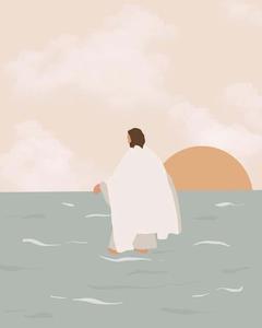 Aesthetic Jesus Walking On Water aesthetic jesus wallpaper