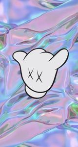 Aesthetic Kaws Hand Sign kaws wallpaper