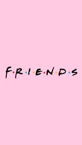 Aesthetic Pink iPhone Friends Logo aesthetic pink iphone wallpaper