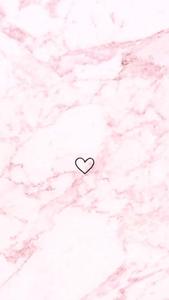 Aesthetic Pink iPhone Heart On Marble aesthetic pink iphone wallpaper