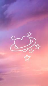 Aesthetic Pink iPhone Heart With Ring aesthetic pink iphone wallpaper