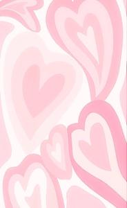 Aesthetic Pink iPhone Melting Hearts aesthetic pink iphone wallpaper