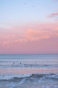 Aesthetic Pink iPhone Ocean And Sky aesthetic pink iphone wallpaper