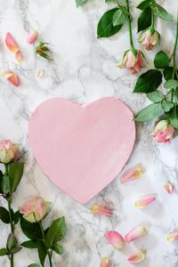 Aesthetic Pink iPhone Paper Heart And Roses aesthetic pink iphone wallpaper