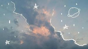 Aesthetic Sky Doodles Laptop laptop wallpaper
