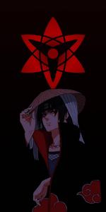 Akatsuki Itachi PFP Mangekyo Sharingan Symbol itachi pfp wallpaper