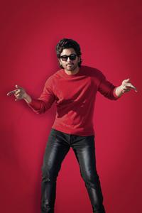 Allu Arjun HD Cool Red Background allu arjun hd wallpaper