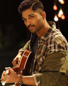 Allu Arjun HD Playing Guitar allu arjun hd wallpaper