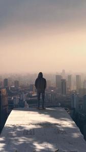 Alone Boy Building Top Picture alone boy wallpaper