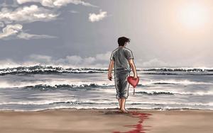 Alone Boy Holding Heart Picture alone boy wallpaper
