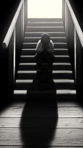 Alone Boy Sitting On The Stairs Picture alone boy wallpaper