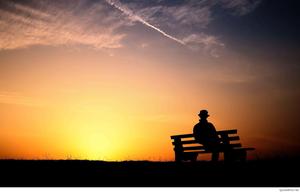 Alone Boy Sitting Silhouette Picture alone boy wallpaper