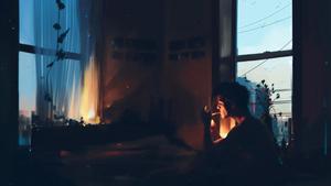 Alone Boy Smoking Inside His Dark Room Picture alone boy wallpaper