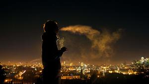 Alone Boy With City Lights View Picture alone boy wallpaper