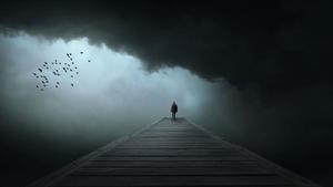 Alone Boy Wooden Bridge Picture alone boy wallpaper