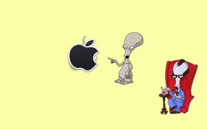 American Dad Apple Logo  Wallpaper