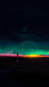 Amoled Colorful Sky amoled wallpaper