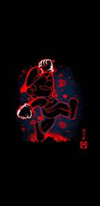 Amoled Red Super Mario amoled wallpaper