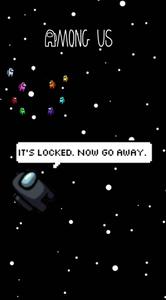Among Us Black Space Wallpaper