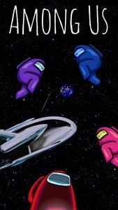 Among Us Earth Space Picture Wallpaper