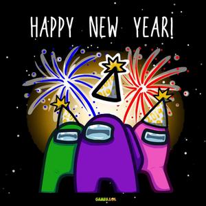 Among Us New Year Picture Wallpaper